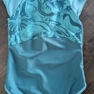 Athleta Kids Bodysuit in Blue Floral